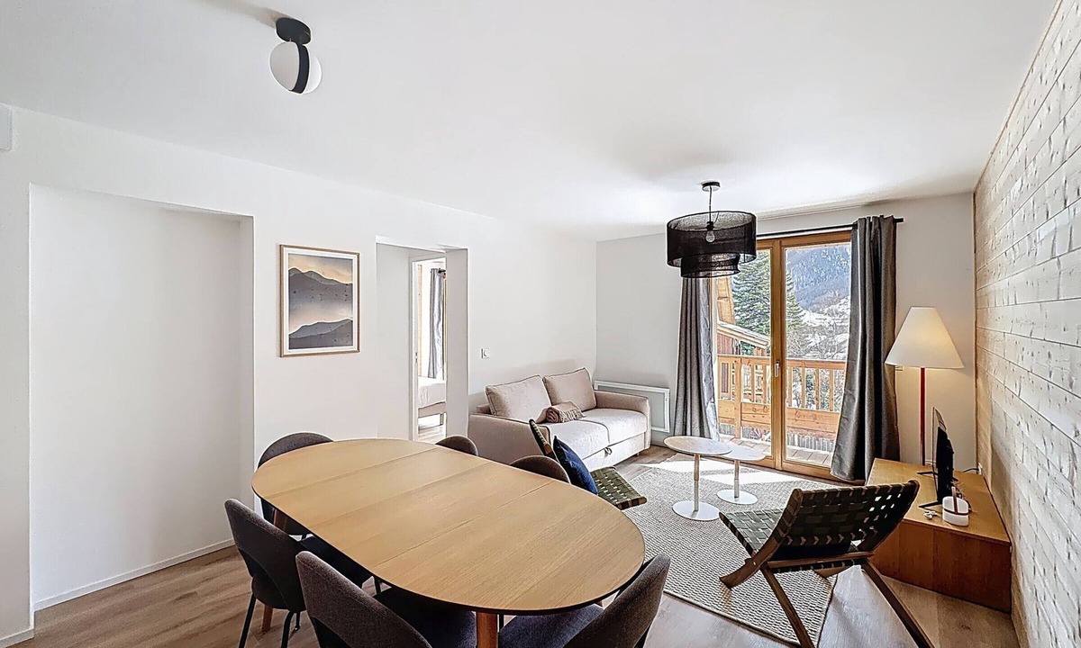 Monetier-les-Bains Apartment | Comfortable apartment mountain view - guests