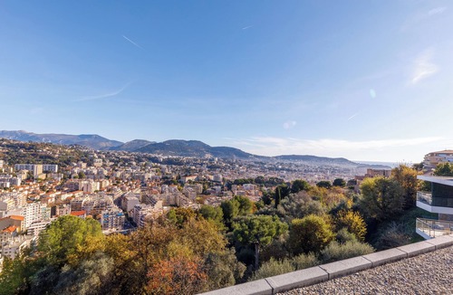 Saint-Sylvestre Apartment | NICE 130m2 Terrace with PANORAMIC VIEW, Swimming Pool, Free Parking, A/C, WIFI